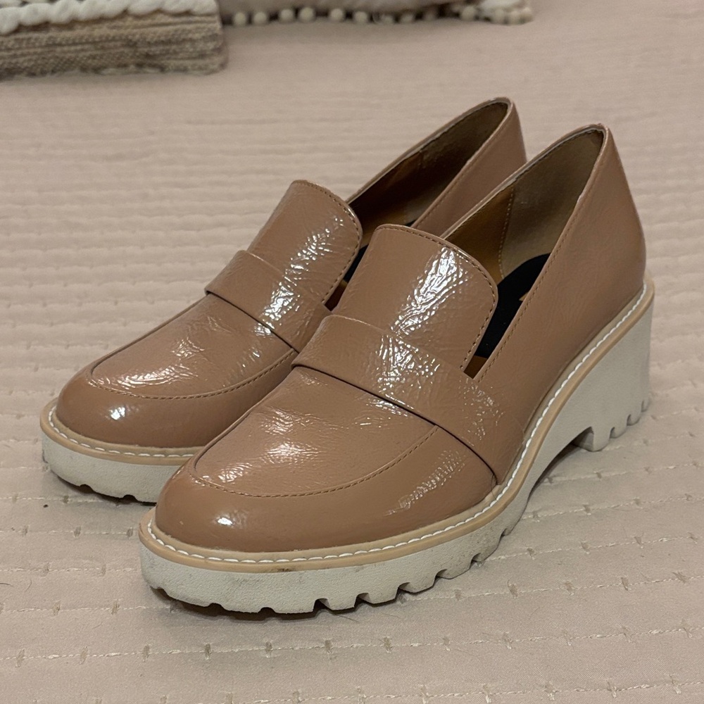 Dolce Vita Henri Glossy Beige Loafers